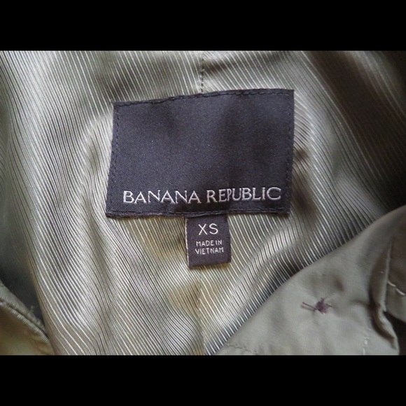 Banana Republic Green Military Jacket - Size XS - Picture 3 of 4